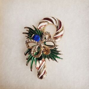 Candy Cane Brooch NWT